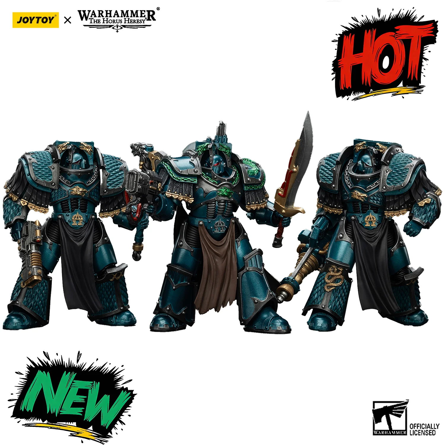 

JOYTOY The Horus Heresy1/18 Action Figure Alpha Legion Lernaean Terminator with Volkite Charger Conversion Beam Cannon Model Toy