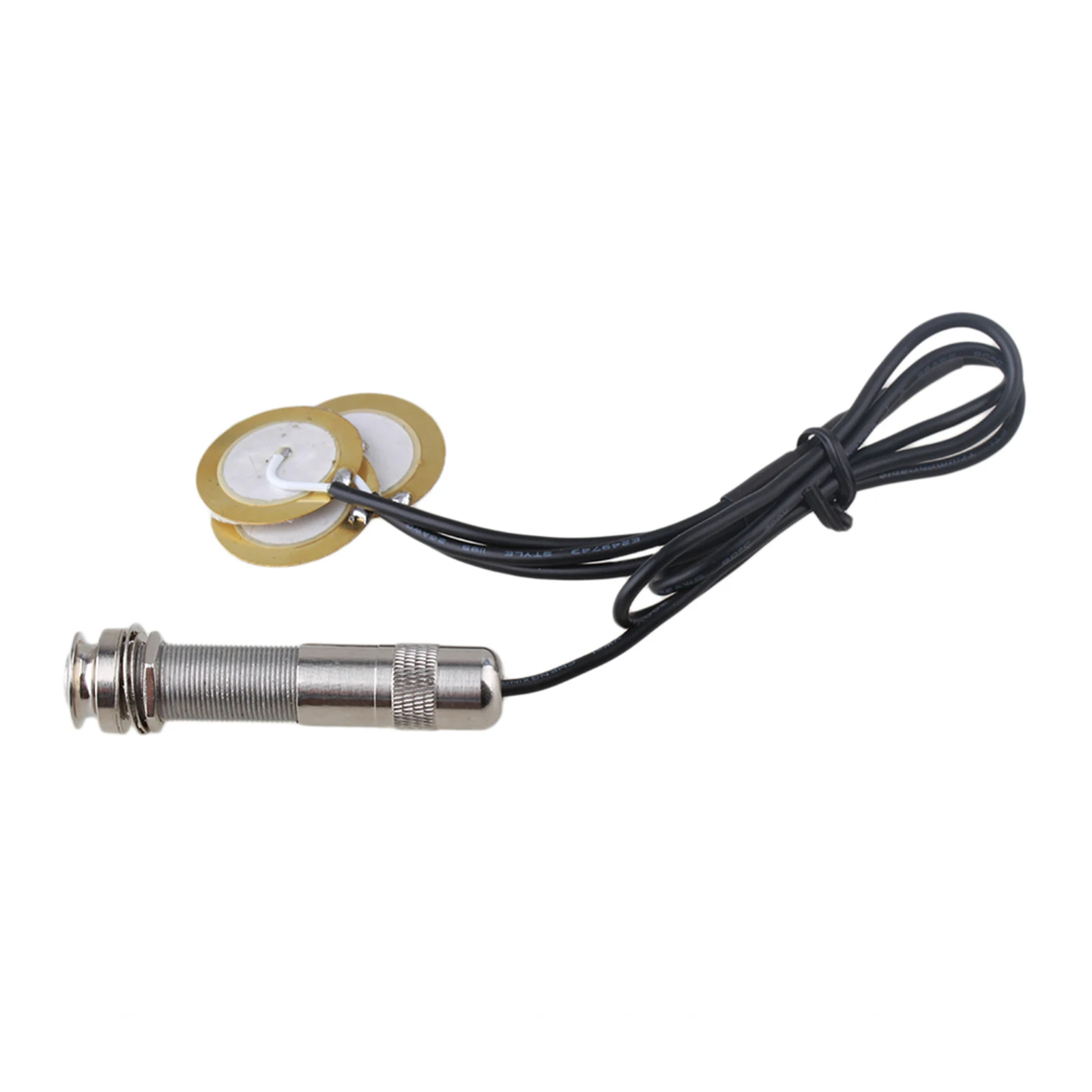 2Pieces Acoustic Guitar Pickup Piezo Transducers with Mount Blocks and Ties