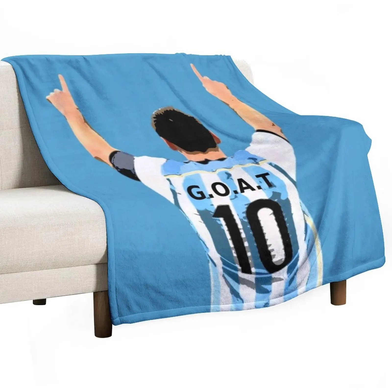 GOAT Football Shirt Throw Blanket Moving For Sofa Thin for sofa Blankets For Bed Sofa Throw Tourist Blankets