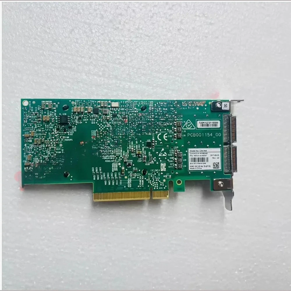 Karta sieciowa Mellanox CX414A ConnectX-4 40/56GbE PCI-Ex8 Dual Port 10 Gigabit Fiber Optic InfiniBand NIC MCX414A-BCAT