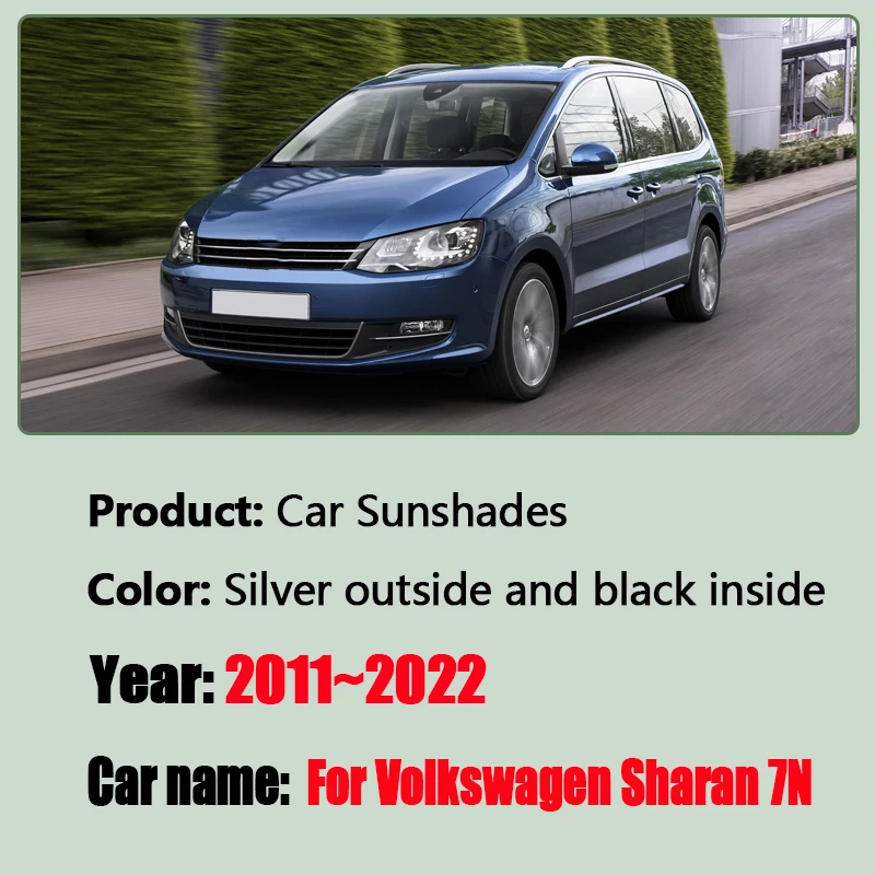 

Солнцезащитный козырек для Volkswagen VW Sharan 7N 2011-2022, солнцезащитные накладки на боковые окна, защита от ультрафиолета, автомобильные аксессуары