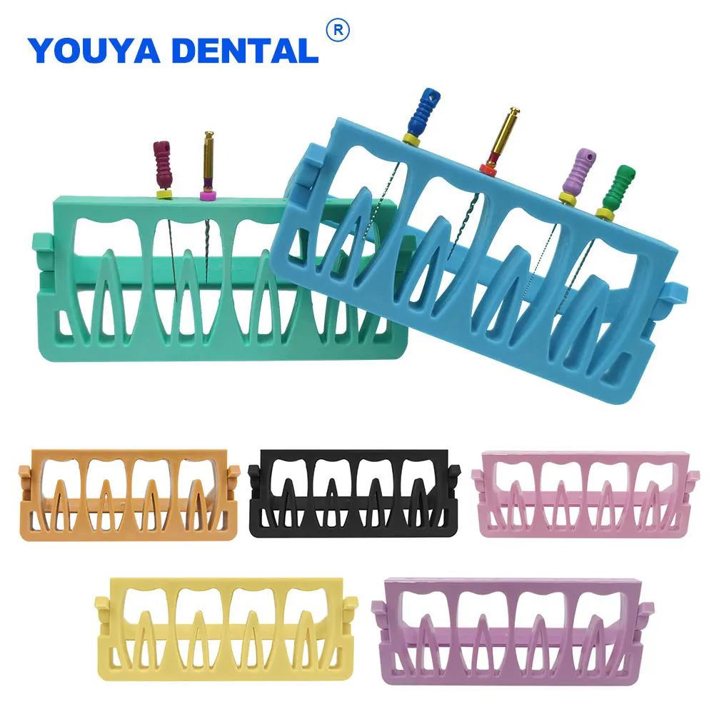 8 Holes Dental Endodontic Files Holder Drill Stand Root Canal File Block Endo Stand Endo Tray Organizer Endo Sterilization