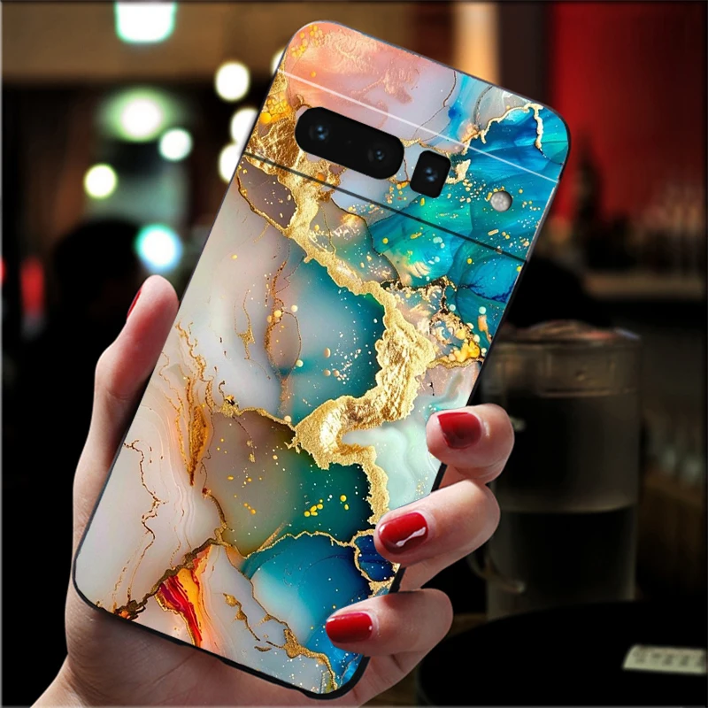 

Phone Case For Google Pixel 10 9 Pro XL 9A 8 7 6 Pro Pixel 8A 7A 6A Pixel 8 7 6 5 Marble Case