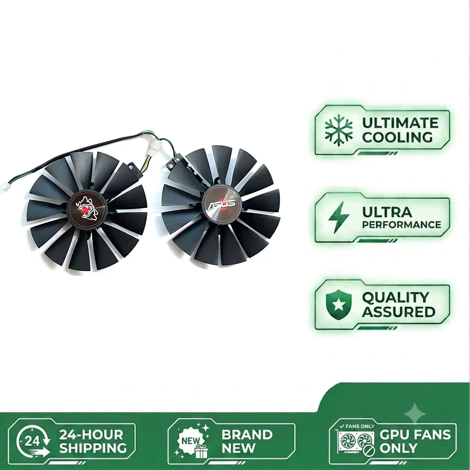 NEW Suitable for ASUS GTX 1070 Ti Cerberus Advanced Gaming Graphics Card 95MM 4PIN GPU Fan FDC10M12S9-C