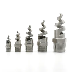 304 Stainless Steel Spiral Cone Atomizing Nozzle Male Thread 1/4