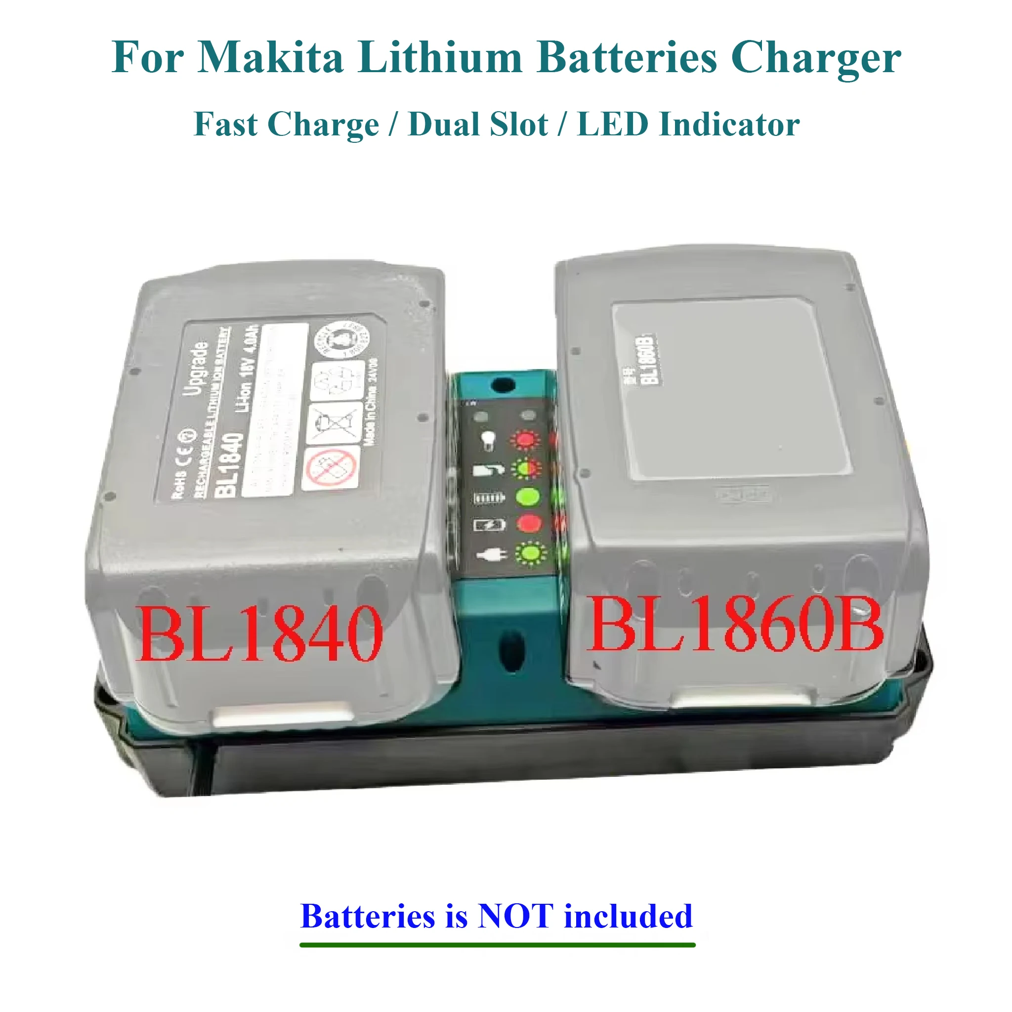 Power Tools Parts For Makita 18V Lithium Battery Case Packs BL1830 BL1860 Charger DC18RC DC18RD DC18SF DC18RE - view 5