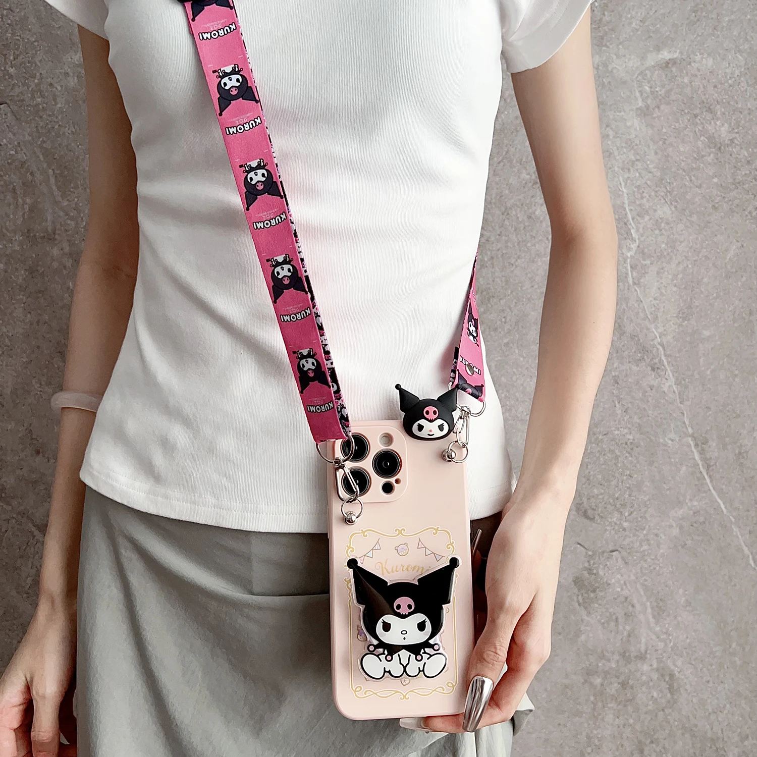 For Samsung Galaxy S7 S8 S9 S10 S20 S21 S22 S23 S24 S25 Plus Ultra FE Painting Kitty Case With Holder Rope