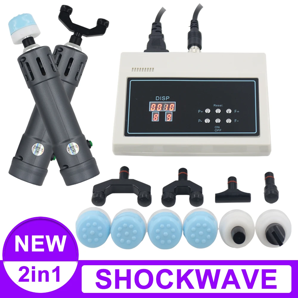 Portable Shockwave Therapy Machine Extracorporeal Shock Wave Physiotherapy Pain Relief Chiropractic Adjusting Tool Body Massager
