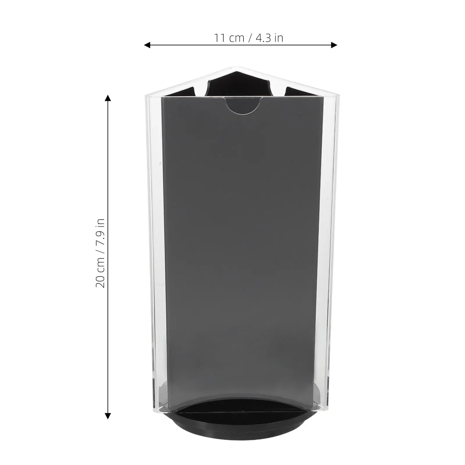 Rotary Table Sign Menu Holder Slant Triangular Top Holders Tabletop Display Stand Card