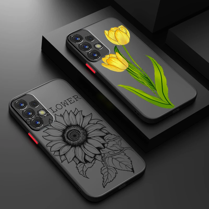 화려한 꽃무늬 반투명 소프트 케이스 이미지