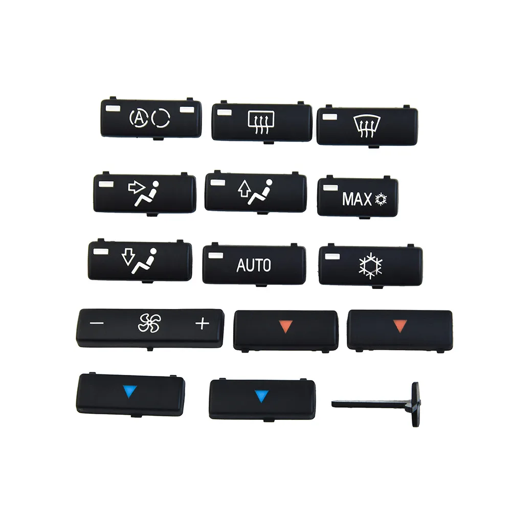 

For BMW/E53 E39 Ac climate control Interior Protector Switch 14pcs Accessories Auto Car Cover Set Air Conditioning