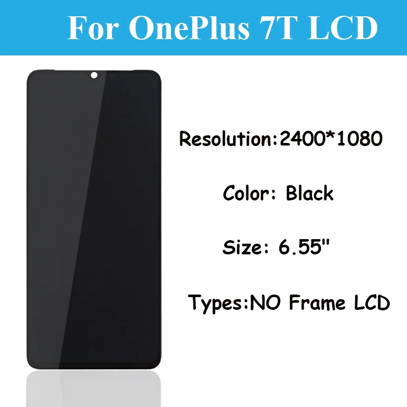 Original AMOLED For OnePlus 7T LCD Display Touch Screen Digitizer Assembly Replacement For HD1901 HD1900 HD1905 LCD Display