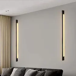 Indoor atmosphere handle wall lamp creative LED strip linear lamp modern and simple Nordic one line wall lamp living room bedroo
