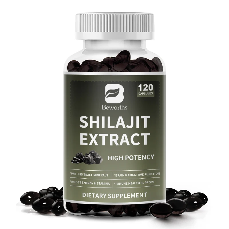 

BEWORTHS Purity Shilajit Capsule 85+ Trace Minerals & Fulvic Acid Supplements for Reduces Fatigue Energy and Vitality Boost