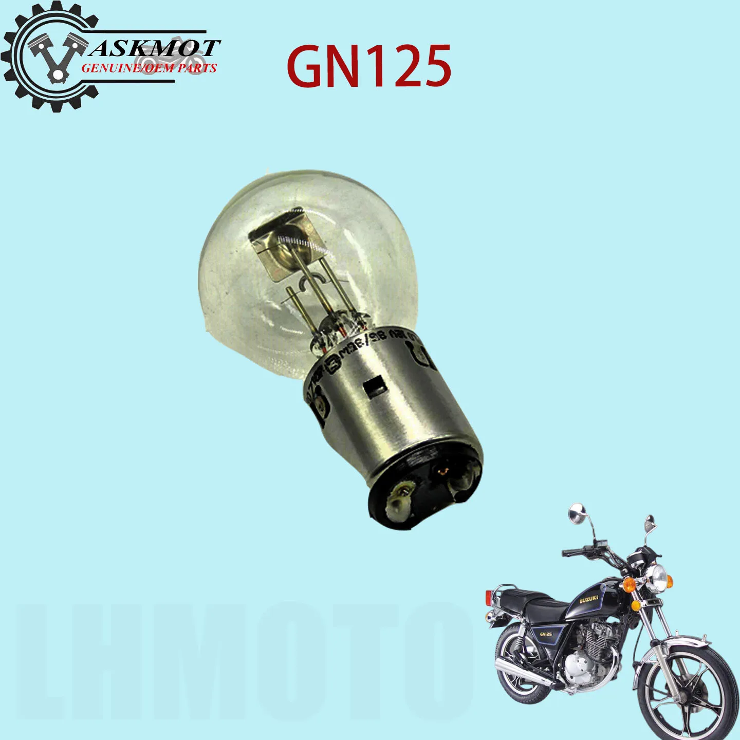 Bombilla de faro de motocicleta para GN125 GN125H GN125 GN150 HJ125-8 piezas Accesorios