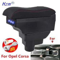 For Opel Corsa D Armrest For Opel Corsa Car Armrest box Curved Surface leather Car Storage Box Simple installation Interior