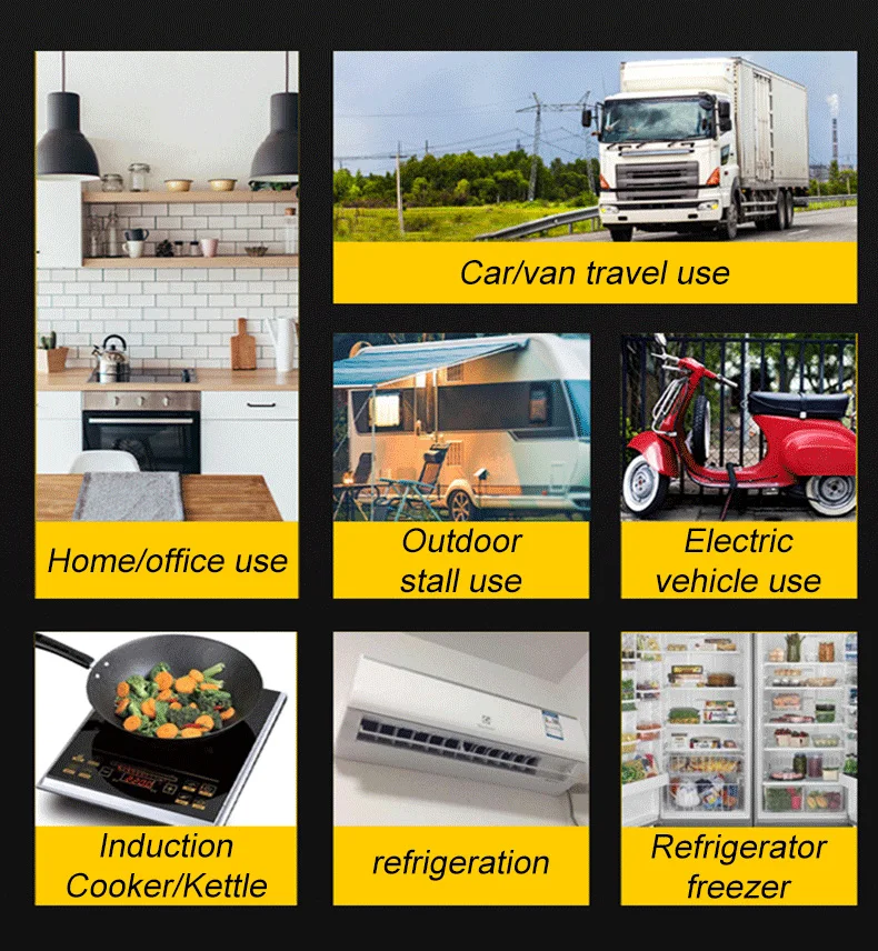 FCHAO KST 3000W Wechselrichter 12V auf 230V Reiner Sinus, 6000W Spitze, LCD-Fernanzeige für Wohnmobil Camping und Notstrom – Detail 9