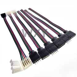 5Pcs 4Pin 5Pin LED Cable Male Female Connector Adapter Wire For 5050 3528 SMD RGB RGBW led Strip Light RGB RGBW LED Controller