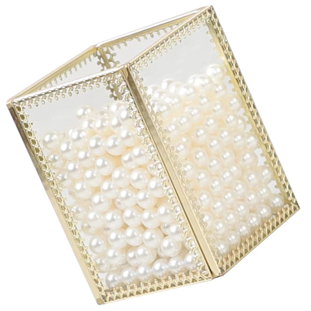 

1Pcs Makeup Brush Box Glass Brush Holder Eyebrow Pencil Storage Bucket Desktop Organizer for Beauty Makeup Tools