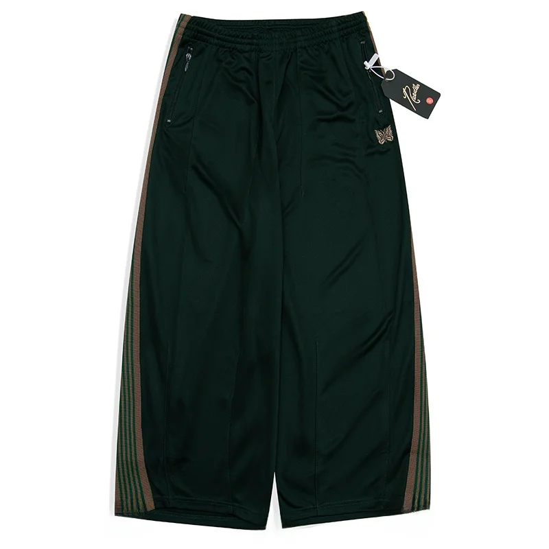 إبر مستقيمة واسعة الساق السراويل عارضة الرياضة الرجعية نسج حزام فضفاض تنوعا الشباب Vitali Sle كل موسم البوليستر B...