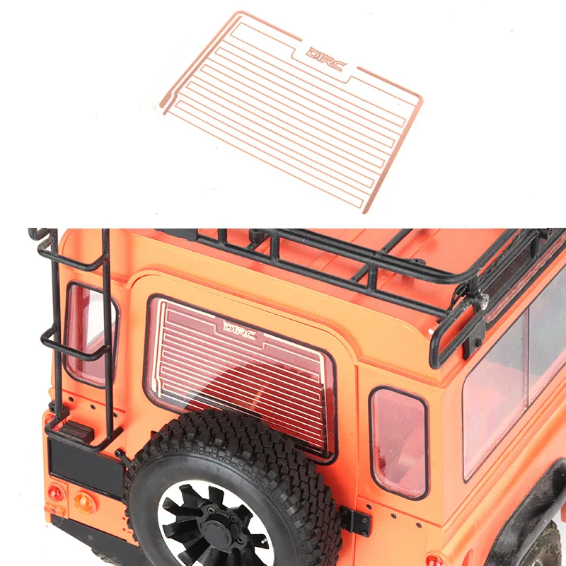 

Rear Window Texture Simulated Metal Sticker Camel Cup for 1/10 RC Crawler Car Traxxas TRX4 Defender D90 D110 DIY Upgrade Parts