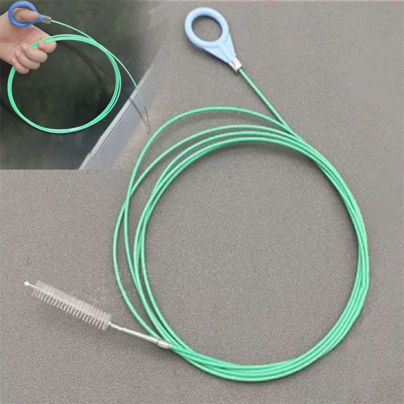 1/5pcs Car Sunroof Drainage Hole Dredger Door Pipeline Cleaning Brush Oil Tank Drainage Pipe Plugging Special Cleaning Tool