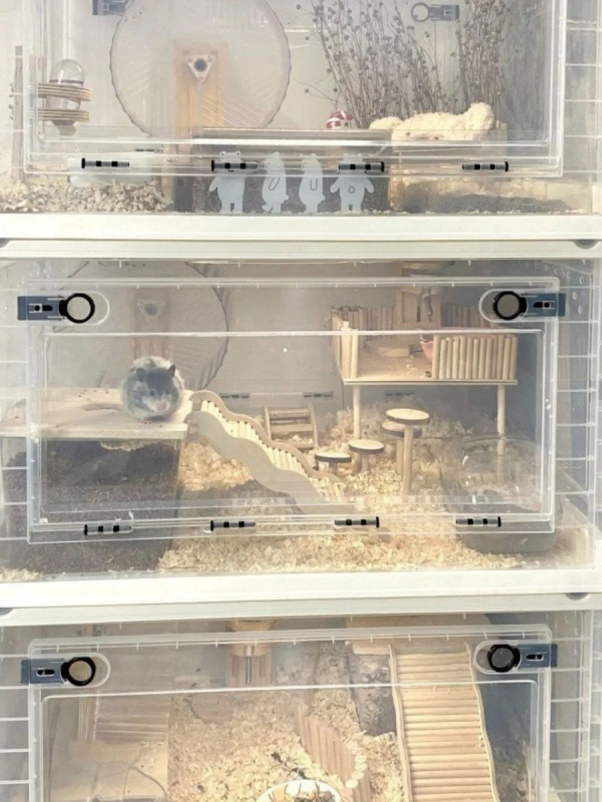 

Прозрачный складной пластиковый контейнер для хранения игрушек, одежды, органайзер для клетки хомяка, универсальный органайзер для дома, 88 л...