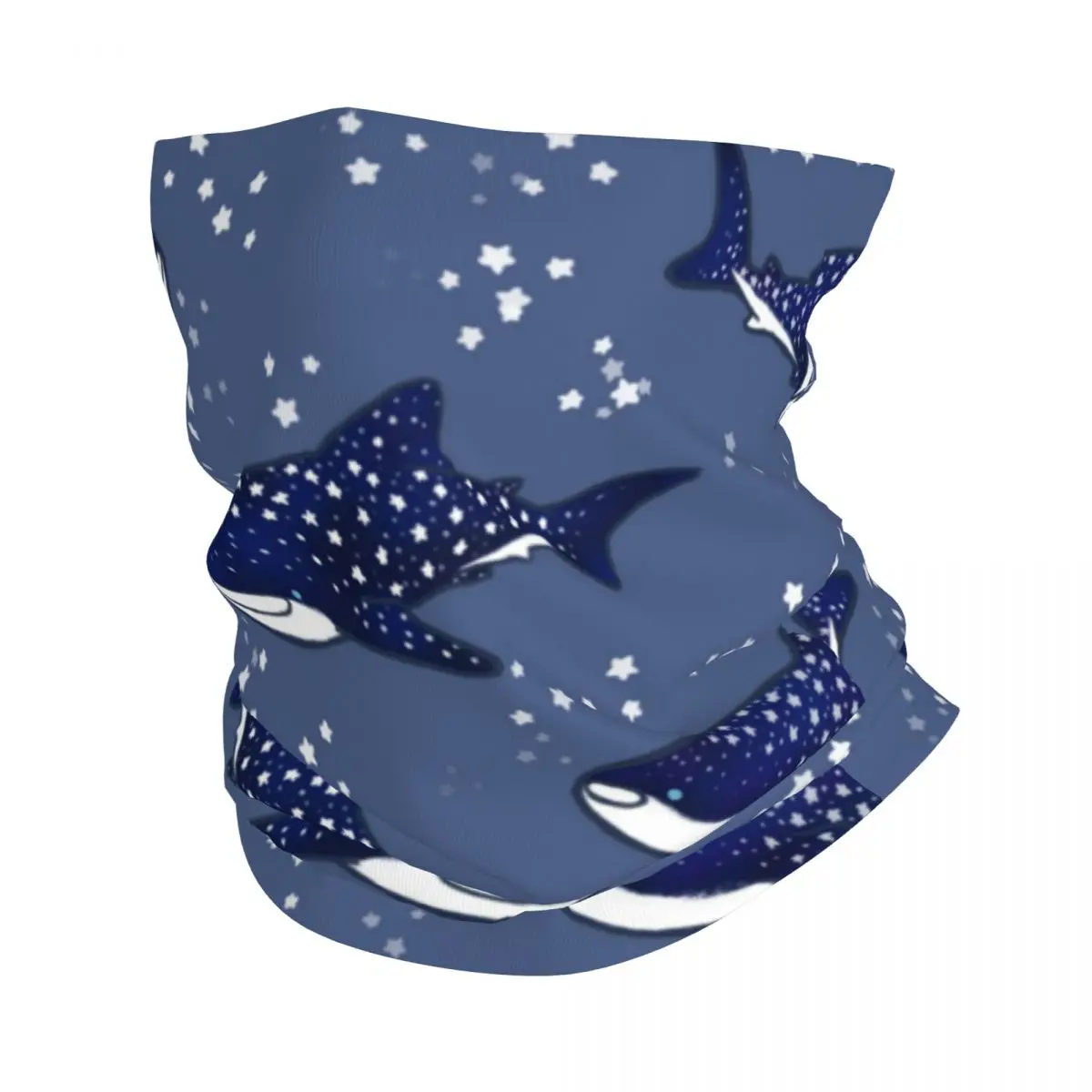 Starry Whale Shark Bandana Neck Gaiter Printed Halloween Balaclavas Wrap Scarf Multifunctional Cycling Hiking Unisex Adult