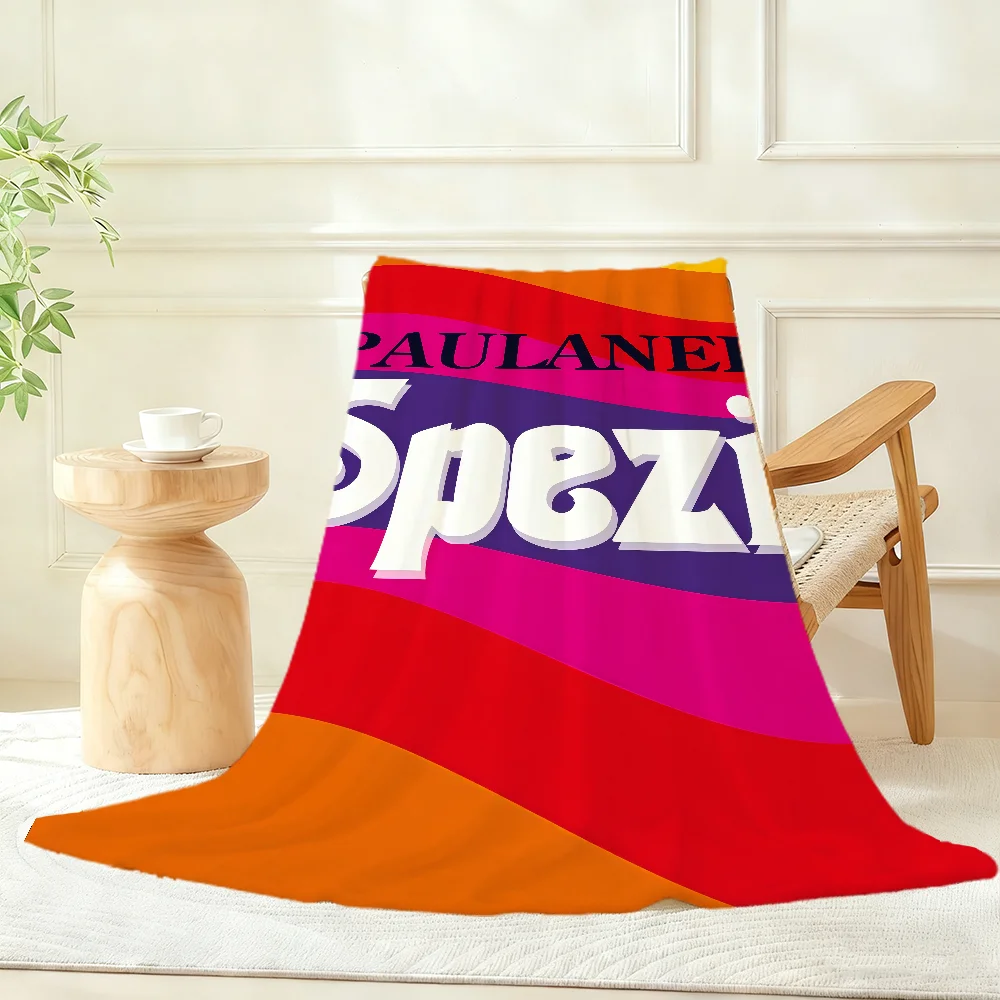 P-Paulaner Logo Cool S-Spezi Blanket Throw Super Cosy Plush Living Room Sofa Couch Childish Birthday Gifts