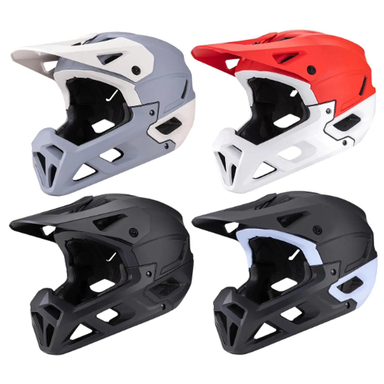 

Bike Helmet Comfortable Cycling Gear with Detachable Chin Pad Bicycle Helmet