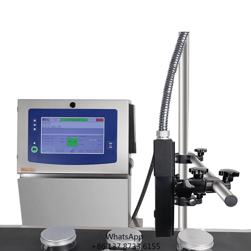 DOCOD ODM/OEM CIJ 50u S2000 Industrial Inkjet Printer Date Printing Batch Barcode Coding Machine For Plastic Metal Pipe Cable