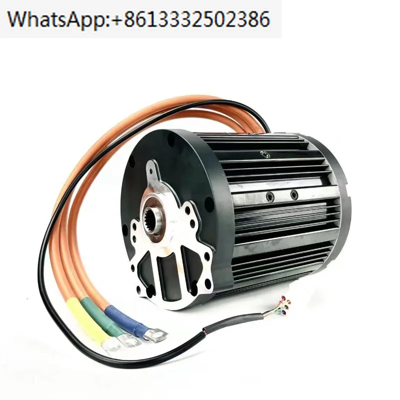 

138 90H 72V 4000W Mid drive PMSM Motor Maximum speed 6500RPM with flux weakening