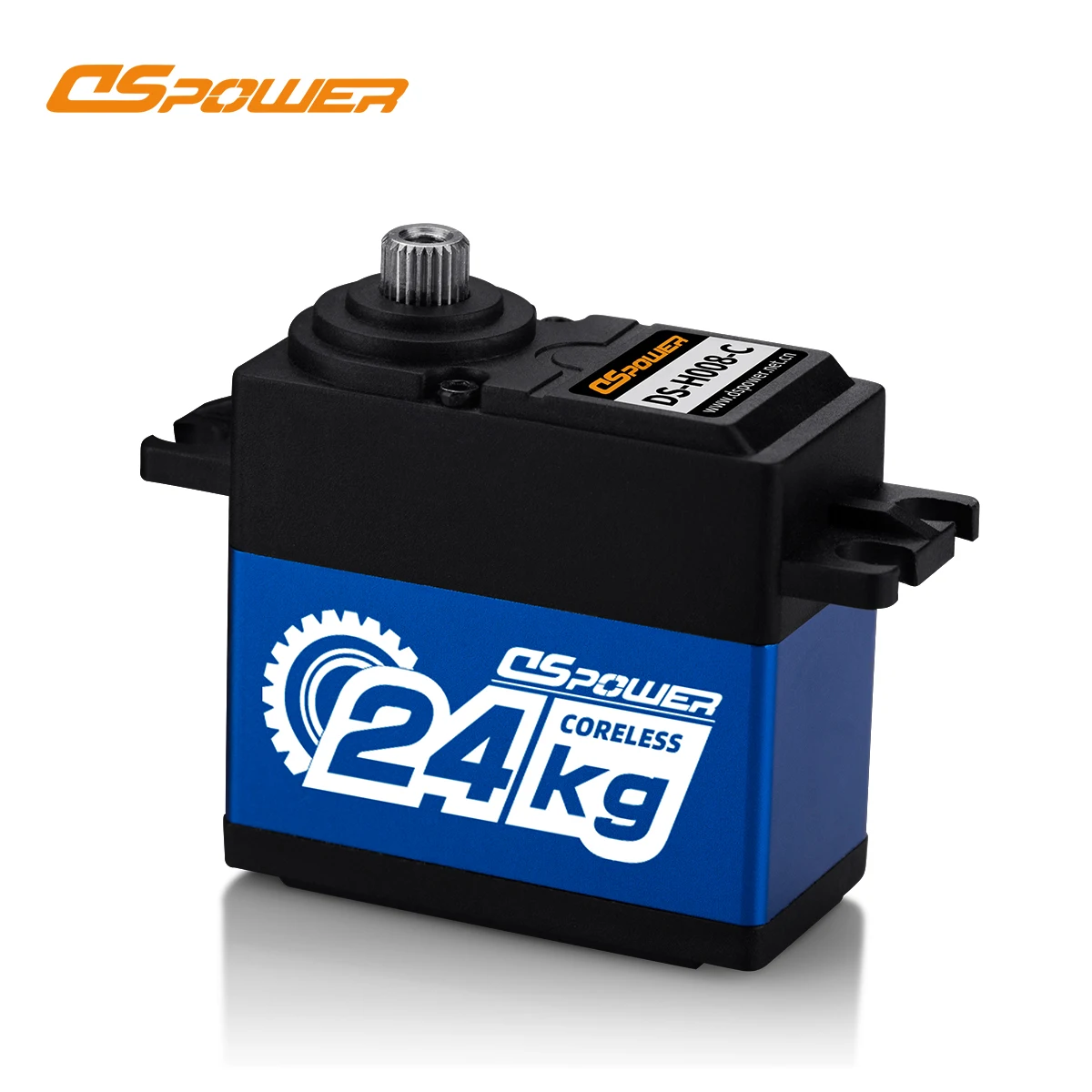 DSpower 24KG Digital Servo Metal Gear Coreless Motor Waterproof Large Torque for 1/8 1/10 RC Car Drift Truck Crawler Wltoys Part