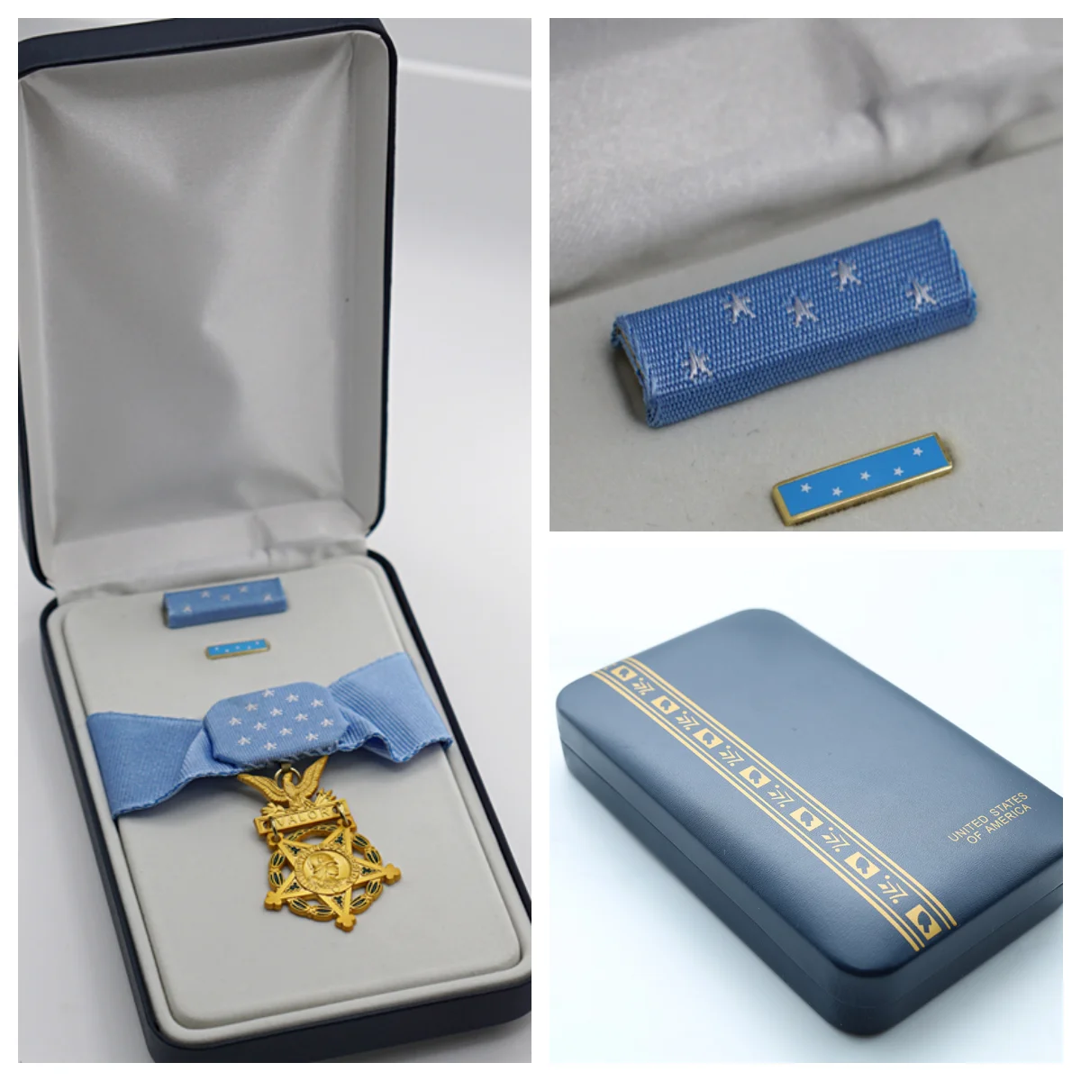 US Medal of Honor Army Replica with Case Production Movie TV Show Props Military Medals for Men And Women