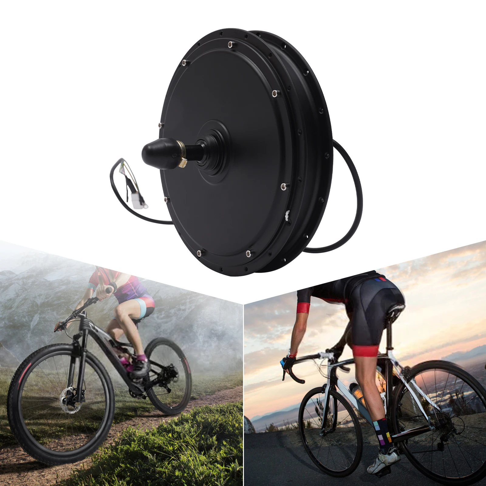 500 واط 36 فولت Ebike موتور 350 دورة في الدقيقة منتصف محرك محور المحرك المحرك IP65 محرك دراجة كهربائية للعجلات الخلفية مع 5.31In التسربات