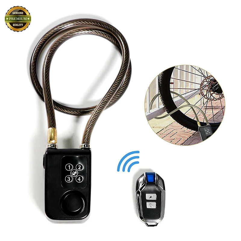 

Smart Alarm Lock Anti-Theft Chain Lock for Bike Gate APP Control Blue Electric Door Llock High Quality Four-digit Passwords