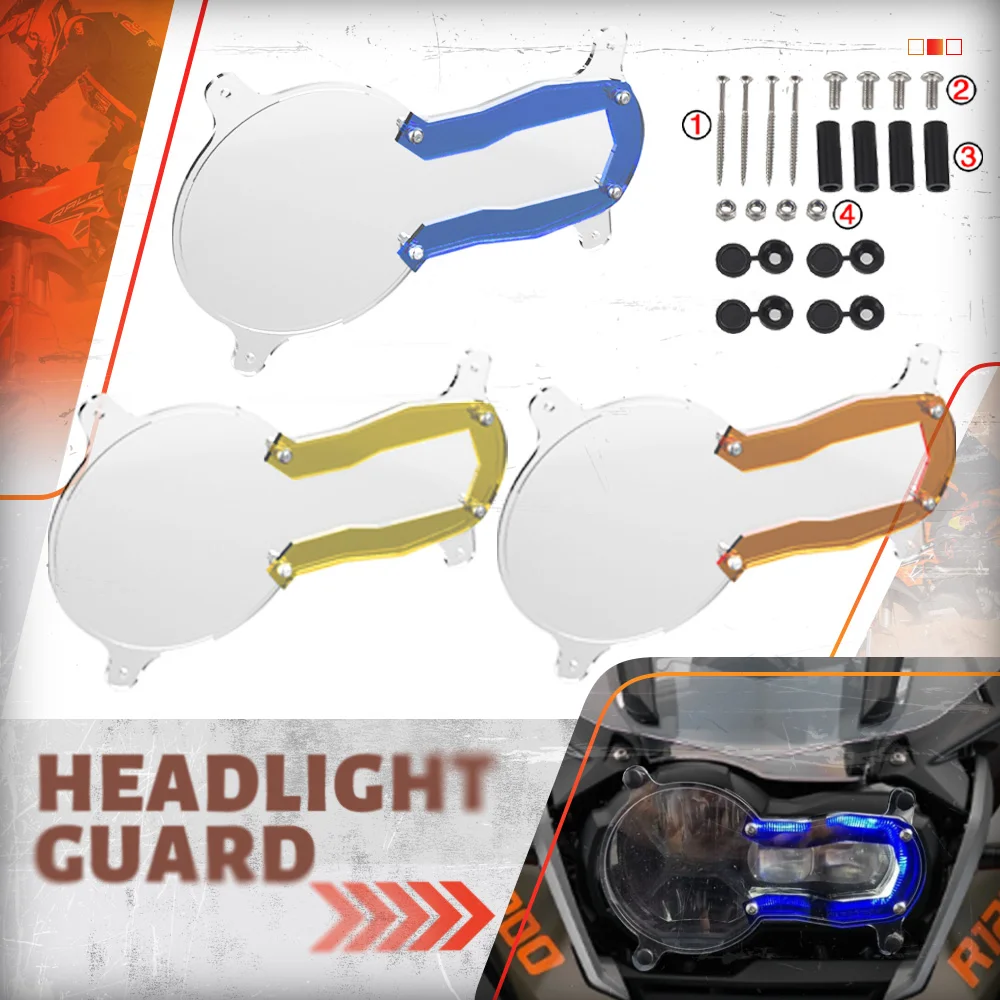 

For BMW R1200GS Adventure LC R1200GS LC Acrylic Motorcycle Accessories Headlight Grill Guard Protector 2013-2016 2017 2018 2019