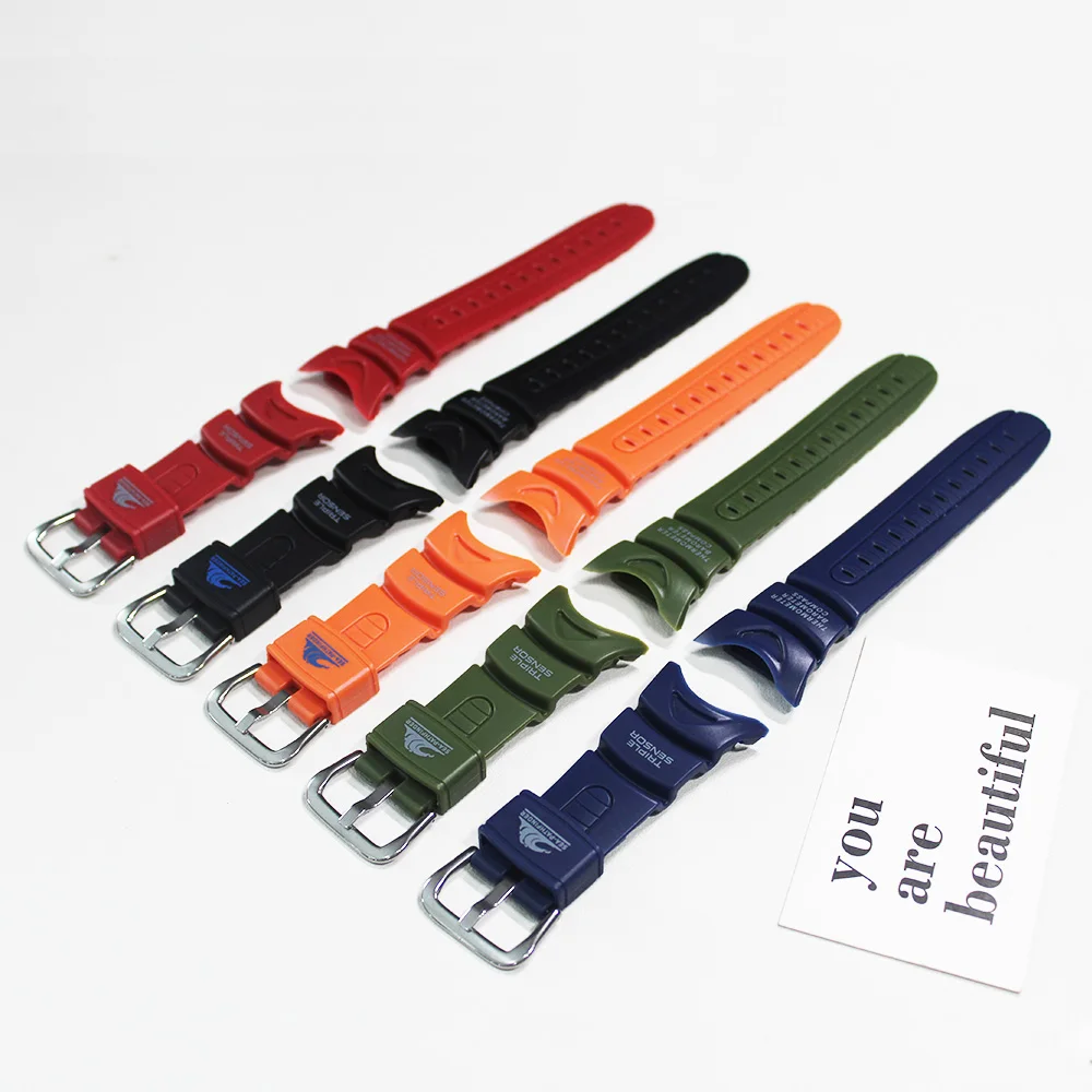 Correa de reloj para SPF-40-1V SPF-40, correa de reloj de resina suave TPU con hebilla, pulsera, cinturón deportivo, correa impermeable con herramienta