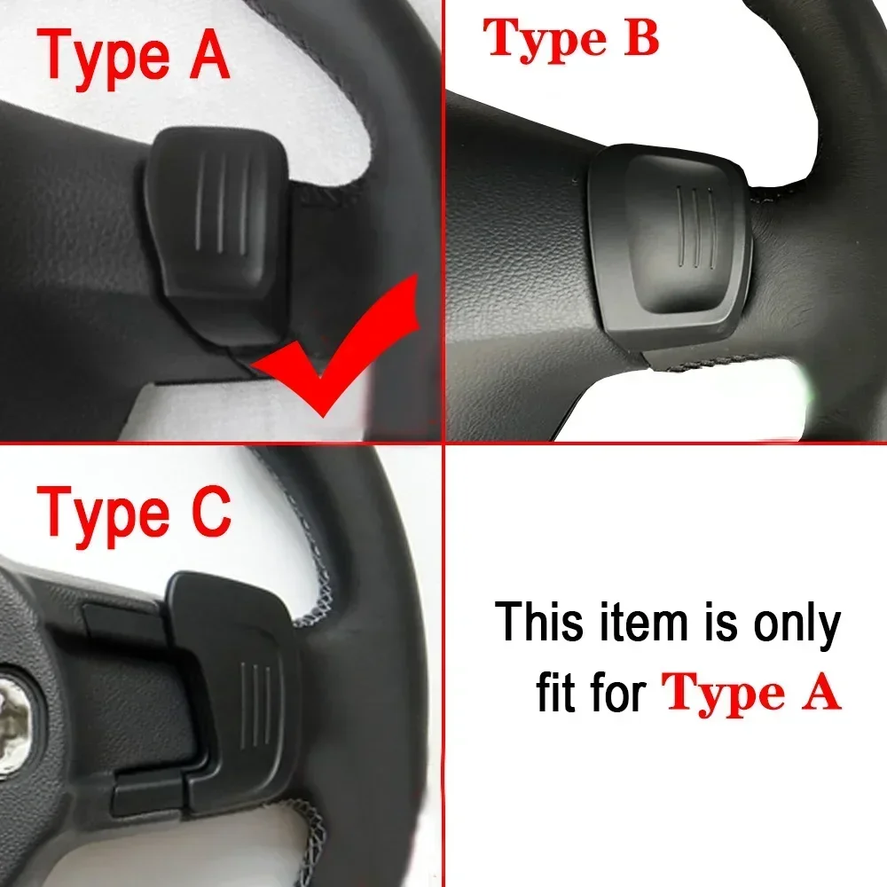 Car For VW Sharan Tiguan Seat Leon DSG Steering Wheel Paddle Extension Shift Cover Golf 5 6 MK6 Jetta MK5 Passat B6 B7 CC Polo