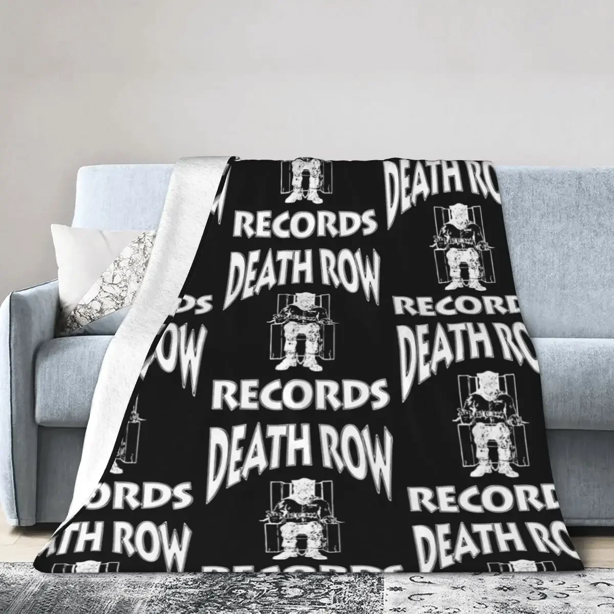 

Death Row Records Adult Blanket Soft Warm Flannel Throw Blanket Plush for Bed Living room Picnic Travel Home Couch