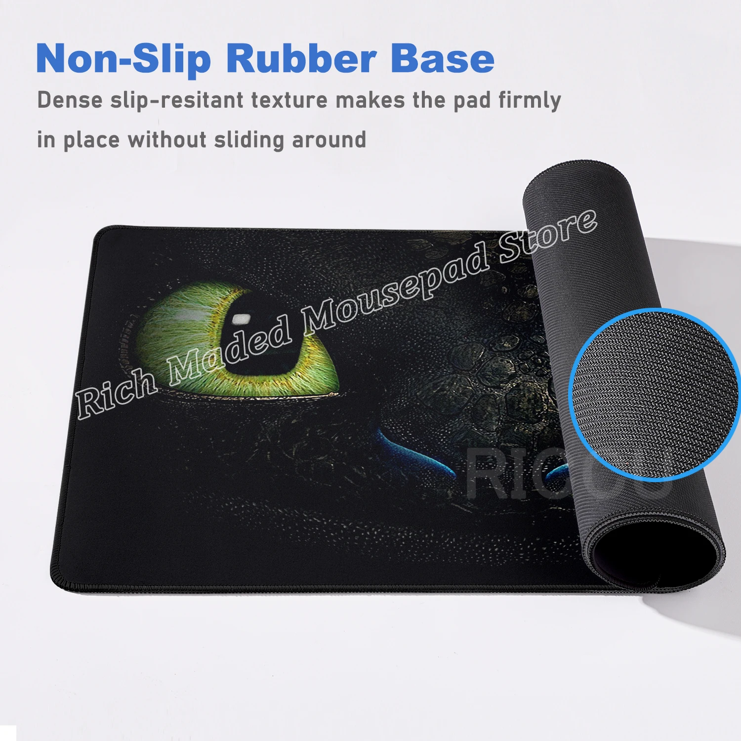 Anime Train Your Dragon Cute Toothless Mousepad Computer Gamers Locking Edge Non-slip Mouse Pad XXL90x40cm Keyboard PC Desk Mat