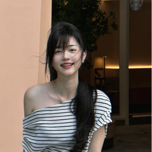 슬림핏 티셔츠 여성 여름 슬림핏 숏슬리브 어깨노출 캐주얼 스타일 한국 스타일 스트라이프 패턴 어깨노출 슬림핏 티셔츠 Best5 슬림핏 티셔츠 여성 여름 슬림핏 숏슬리브 어깨노출 캐주얼 스타일 한국 스타일 스트라이프 패턴 어깨노출 슬림핏 티셔츠 Best5