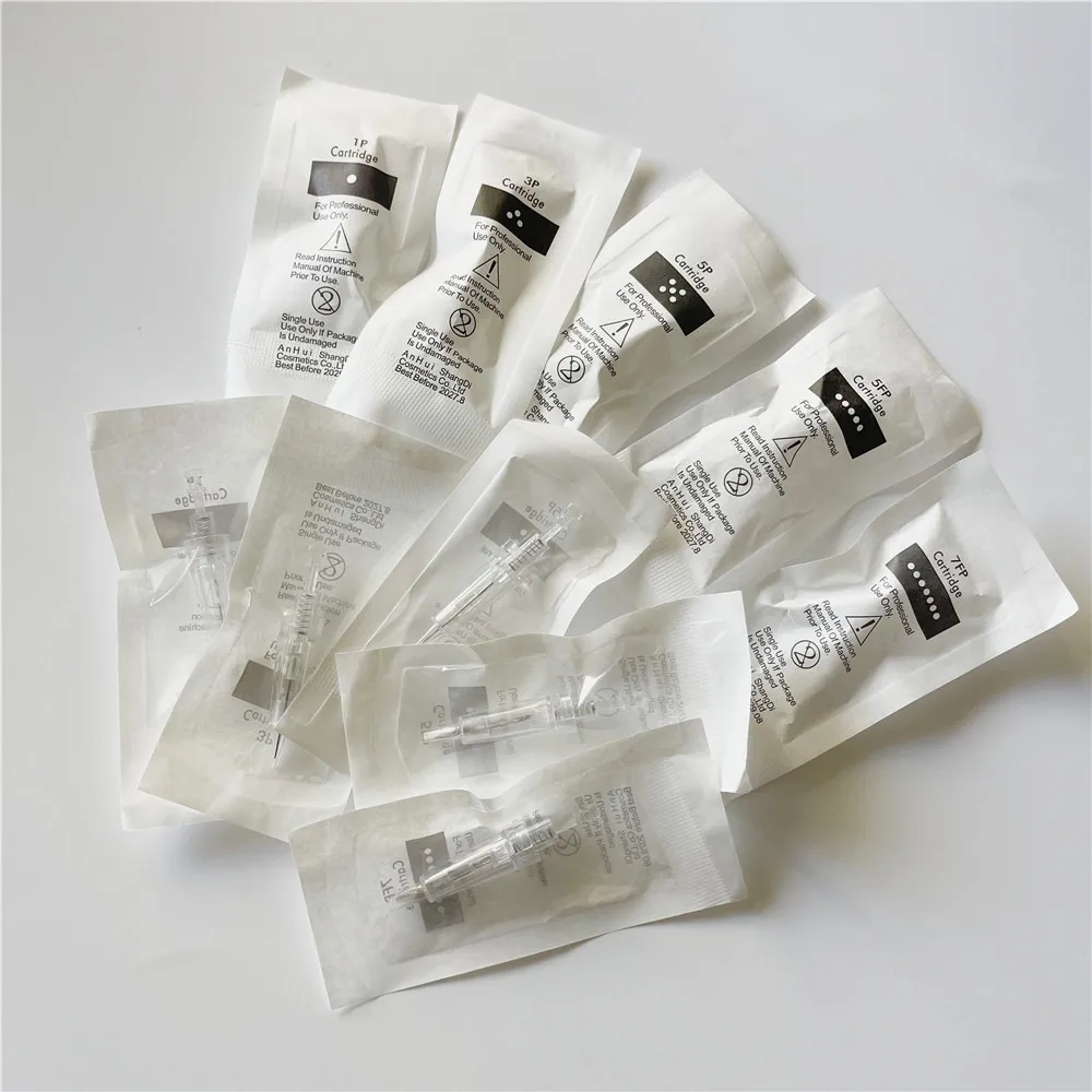 

Оптовые одноразовые стерилизованные картриджи для татуировок, иглы для машины для перманентного макияжа, подводка для бровей, губ