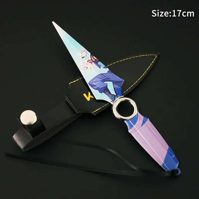 VALORANT GO! Vol. 1 Melee Weapon JETT Kunai Game Peripheral 17cm Metal Melee Weapon Model Desktop Ornaments Boys Gifts Toys