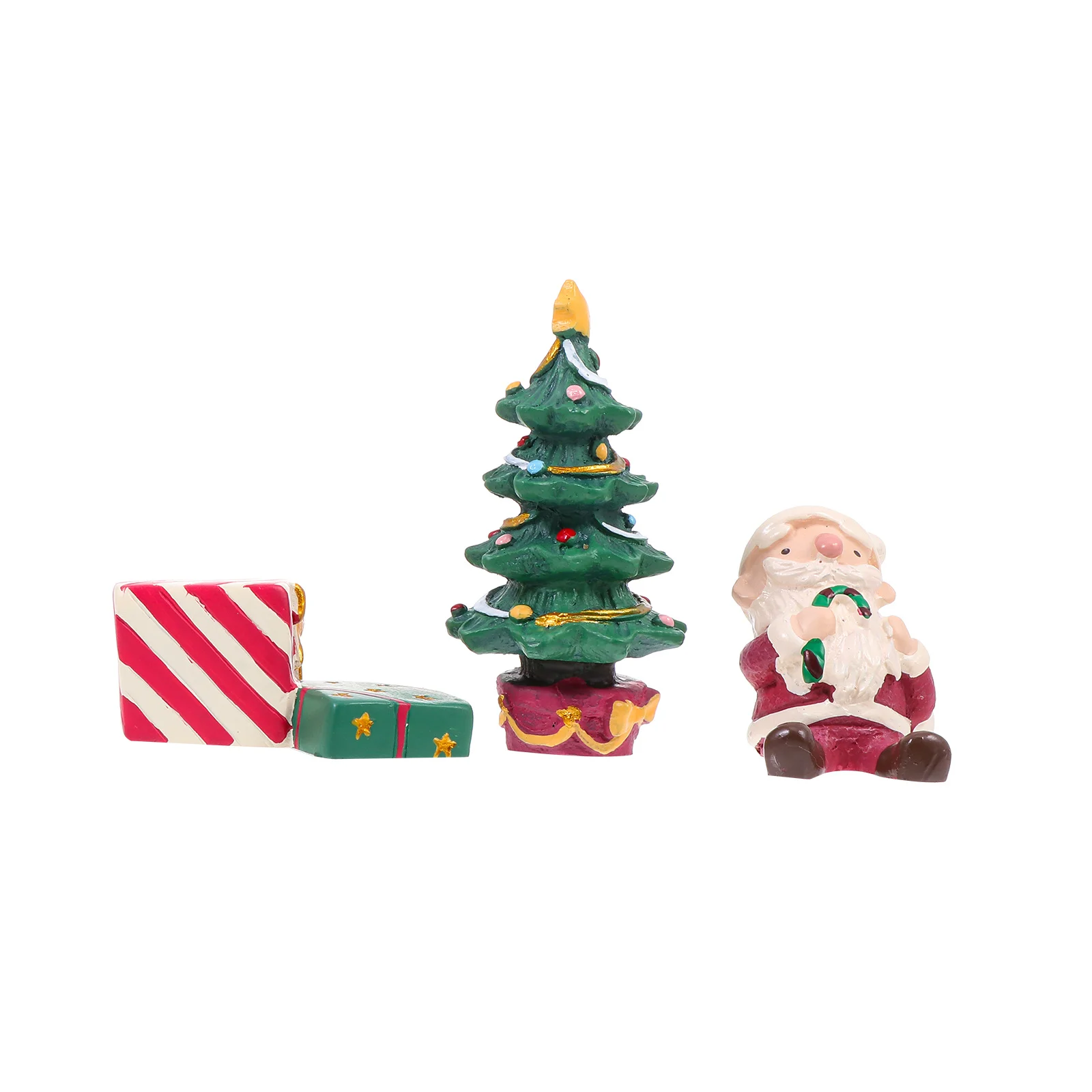 

3Pcs Resin Christmas Desktop Ornament Festive Party Decor for Home Restaurant Hotel Xmas Themed Decor Xmas Adornment