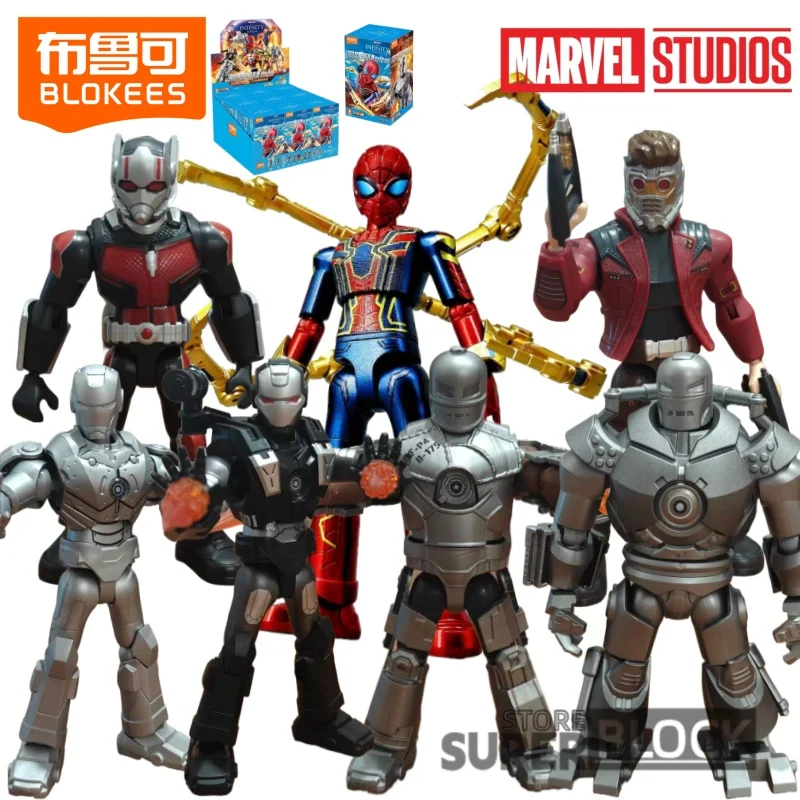 

Строительный блок Blokees, человек Marvel Galaxy, версия Chapter 2, Человек-паук, доктор, странная подвижная модель, коллекция игрушек, подарок