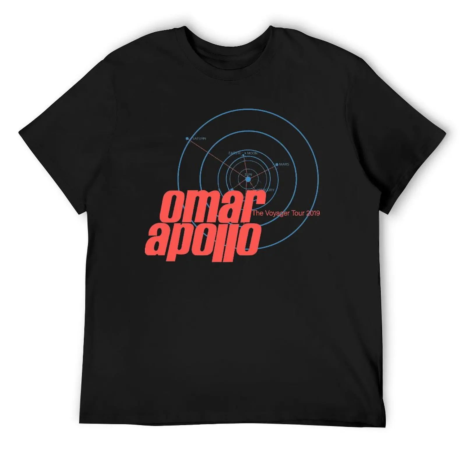 Omar Apollo Voyager Tour 2019 Top Tee Top Quality T-shirt Crewneck  Move  Cool Home Eur Size