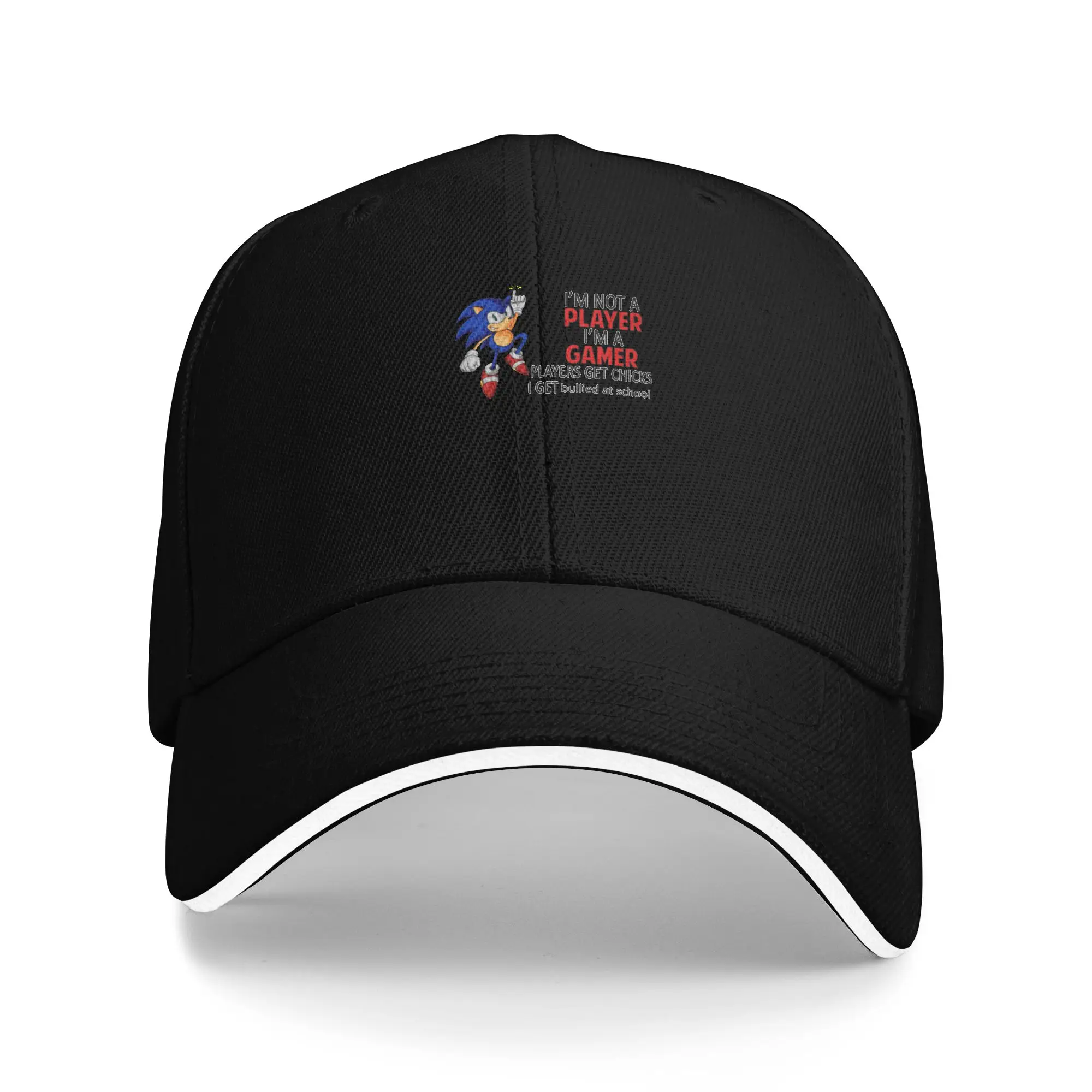 Hot Sale I m Not Player I m A Gamer Players Get Chicks I Get Bullied At School Baseball Cap  Graphic Hats  Picnic Hats