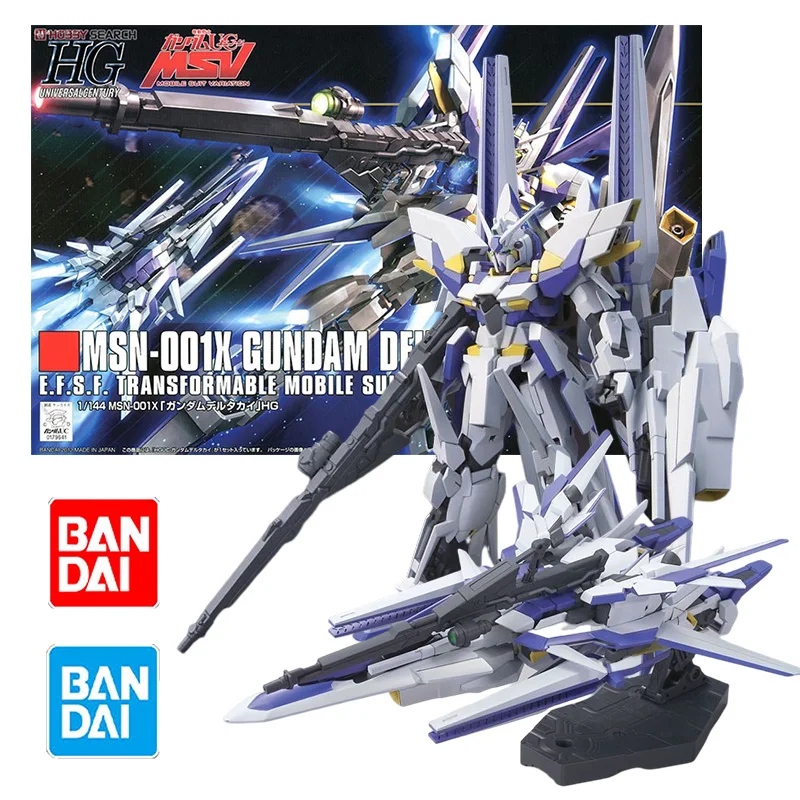 

Bandai GUNDAM HGUC 1/144 MSN-001X DELTA KAI GUNDAM Model Kit Anime Action Fighter Assembly Models Collection Toy gift for kids