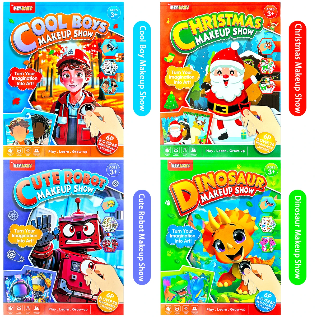 

English Children's Makeup Game Book